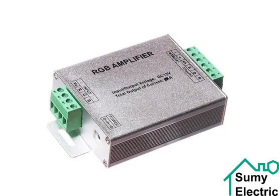Підсилювач контролера RGB 144W 12A 12-24V IP33 Amplifier-12A