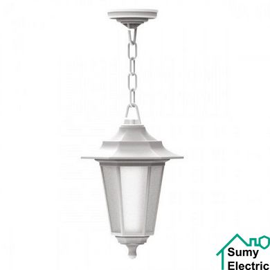 Светильник садово-парковый подвесной Begonya-3 белый пластик E27 max.40W h770мм 230V IP44