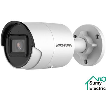 DS-2CD2086G2-IU (2.8мм) 8Мп IP видеокамера Hikvision c детектором лиц и Smart функциями, Белый, 2.8мм