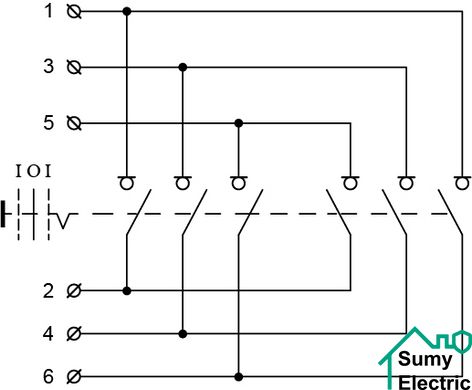 Роз'єднувач 1-0-1 на 100А (QS5-100N)
