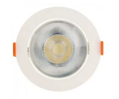 Светильник поворотный круглый Nora-12 белый SMD LED 12W 6400K 1041Lm 52° 100-240V IP20