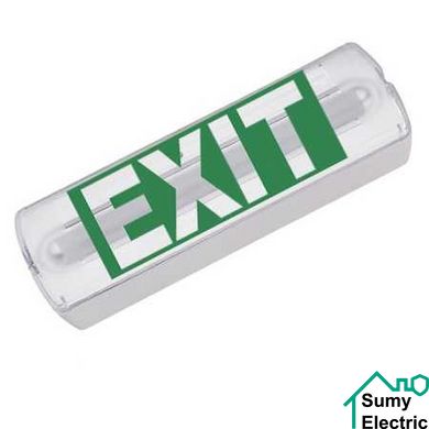 Ліхтар акумуляторний настінний "Exit" LED 3W Robson зелений