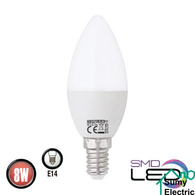 Лампа свеча Ultra-8 8W E14 4200К 800Lm 200° 175-250V