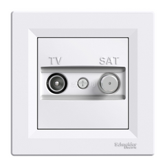 Розетка TV-SAT індивід. (1 дБ), біла, Asfora (EPH3400421)