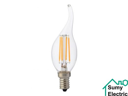 Лампа Filament Flame-6 6W Е14 4200К 700Lm 360° 220-240V