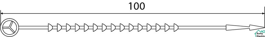 CHS-100BT (хомут вузликовий) (50 шт.)