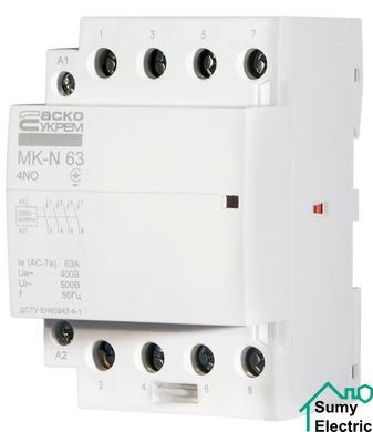 Модульний контактор MK-N 4P 63A 4NO 220V