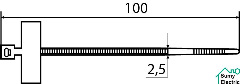 CHS-100MKT (хомут маркировочный) (100 шт.)