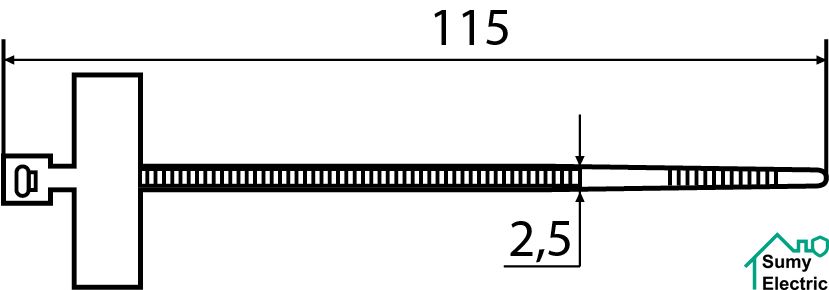 CHS-110MKT (хомут маркировочный) (100 шт.)