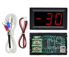 Термометр промышленный высокотемпературный XH B-310, 12 В, +800 С красный