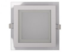 Светильник Luxel панель круглая (стекло) 12w 4000K IP20 (DLRG-12N)