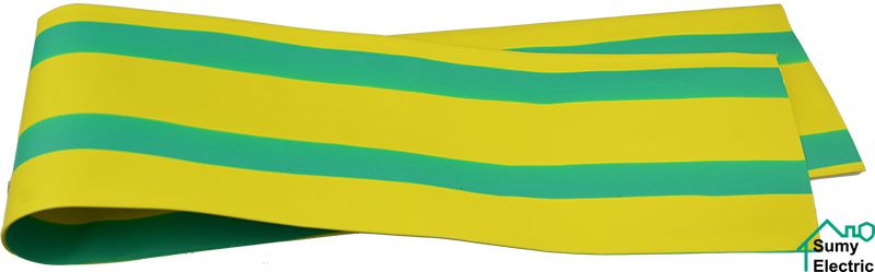Термоусадочная трубка 90,0/45,0 шт.(1м) желто-зеленая