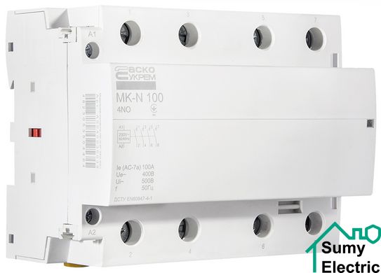 Модульний контактор MK-N 4P 100A 4NO 220V