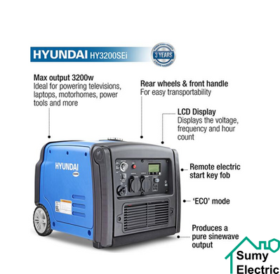 Генератор инверторный Hyundai HY3200SEi