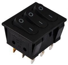 KCD2-3101 B/B Переключатель 3 клав, черный