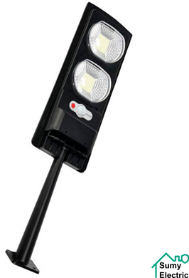 Светильник консольный Compact-20 черный на солнечный панелиз фотосенсором SMD LED 20W 6400K 230Lm 2-3м IP65