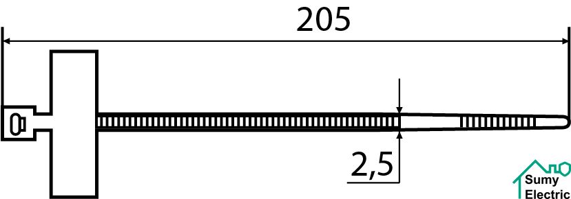 CHS-200MKT (хомут маркировочный) (100 шт.)
