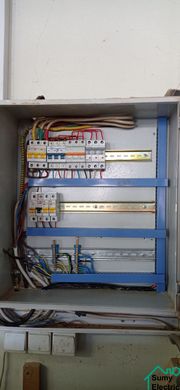 Монтаж вмонтированного электрического щита на 36 автоматов (Бетон)