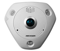DS-2CD6332FWD-IV 3МП Fisheye IP відеокамера Hikvision, Білий, до 2.5мм