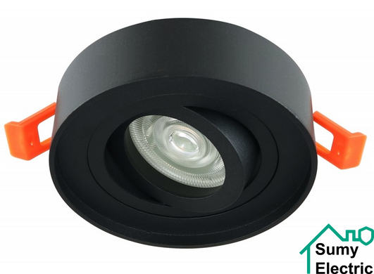 Акцентний світильник Luxel GU5.3 IP20 чорний (DLD-01B)