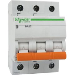 Автоматичний вимикач SCHNEIDER ВА 63 25А 3P, категорія C