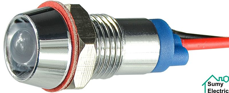 Сигнальна арматура AС22C-8 біла 24V AC/DC