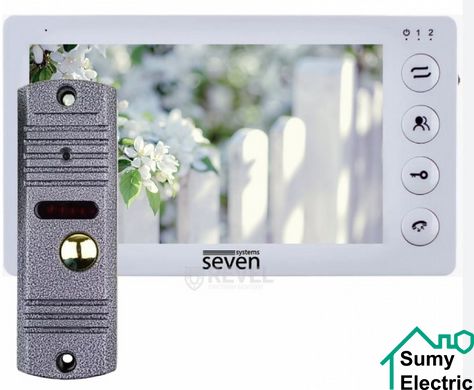 Комплект відеодомофона SEVEN DP-7574 Kit white