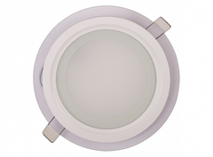 Светильник Luxel панель круглая (стекло) 18w 4000K IP20 (DLRG-18N)