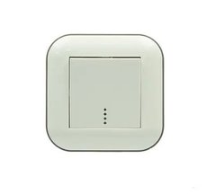 Выключатель 1-й врезн.10A 220V IP20 Ovivo Loft белый+серый