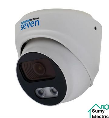 Цифрова IP-відеокамера 5 Мп вулична/внутрішня SEVEN IP-7215PA PRO white (2,8)