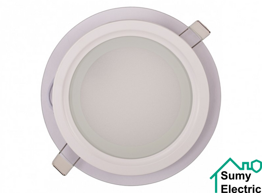 Светильник Luxel панель круглая (стекло) 18w 4000K IP20 (DLRG-18N)