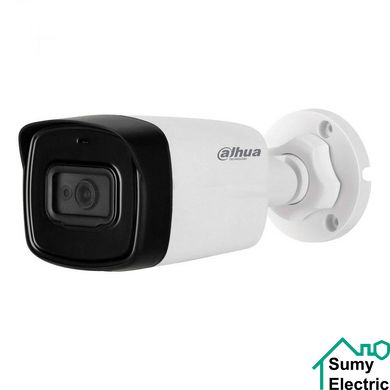 HDCVI видеокамера Dahua DH-HAC-HFW1500TLP-A (2.8 мм) 5Мп с микрофоном