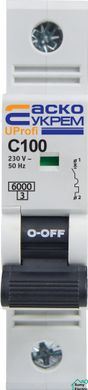 Модульный автоматический выключатель UProfi 1р 100А C 6kА