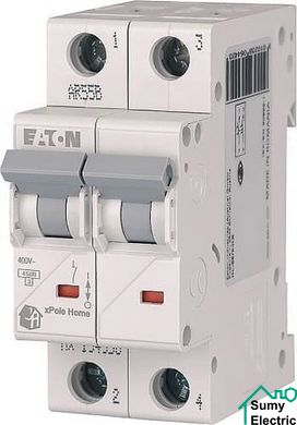 Автоматичний вимикач Eaton 25A 2pol категорія C