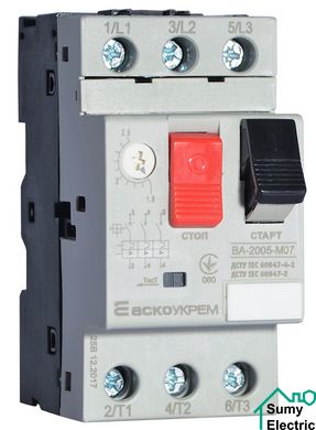Автоматический выключатель защиты двигателя УКРЕМ ВА-2005 М07