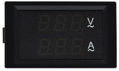 Амперметр+вольтметр цифровой (АС 100А; АС80-300В) 70х40 модель ЦАВ-100 LB