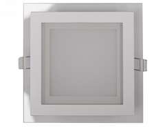 Світильник Luxel панель квадратна (скло) 18w 4000K IP20 (DLSG-18N)