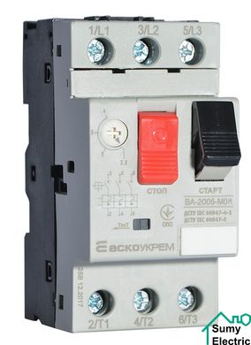 Автоматический выключатель защиты двигателя УКРЕМ ВА-2005 М08