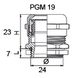 Сальник металевий PGM 19